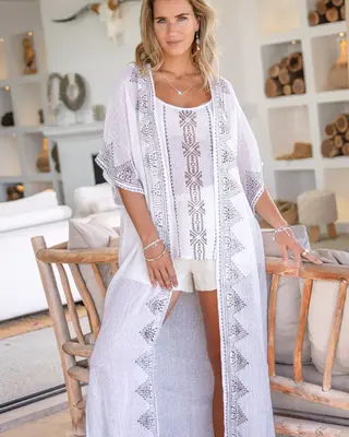 Ibzmode Kimono Harper Vedra White