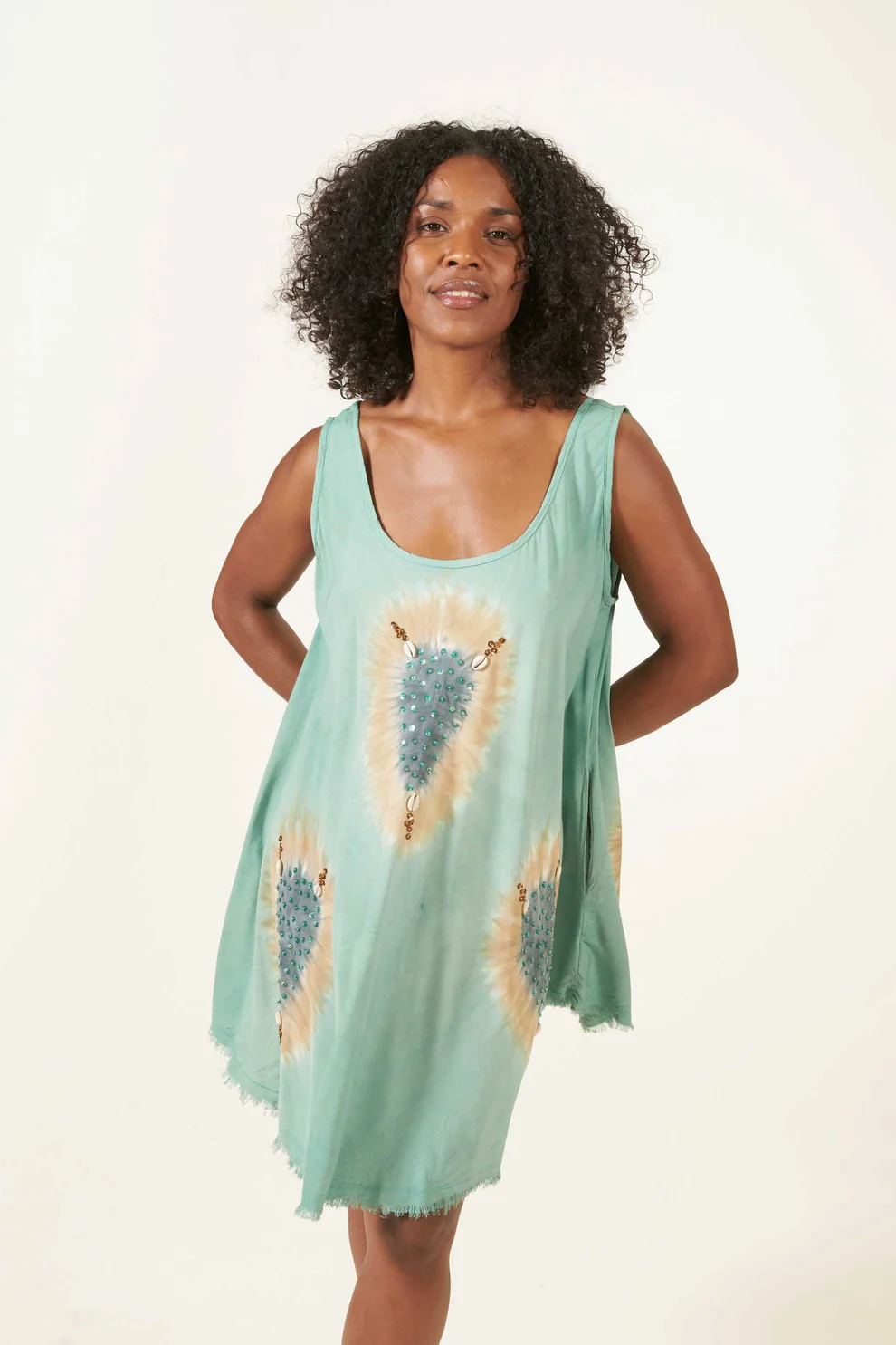 Melé Beach Korte Jurk Ekas Wabi Sage Green