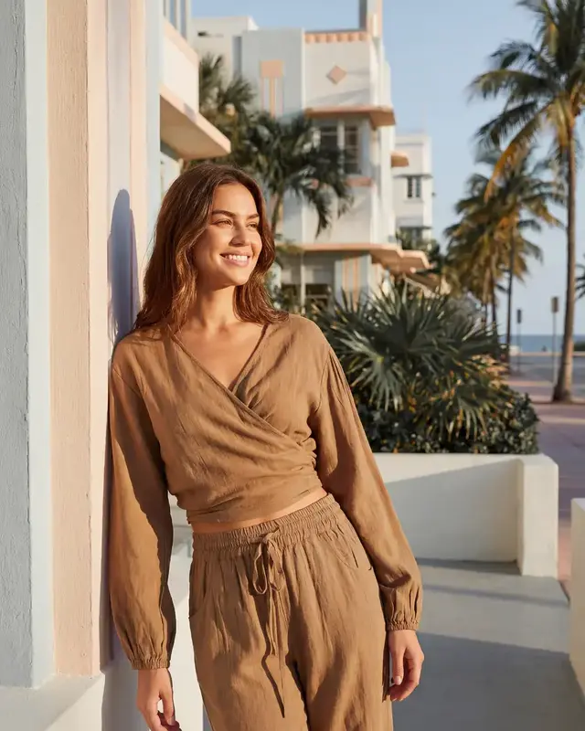 Moost Wanted Helena Linen Broek Camel