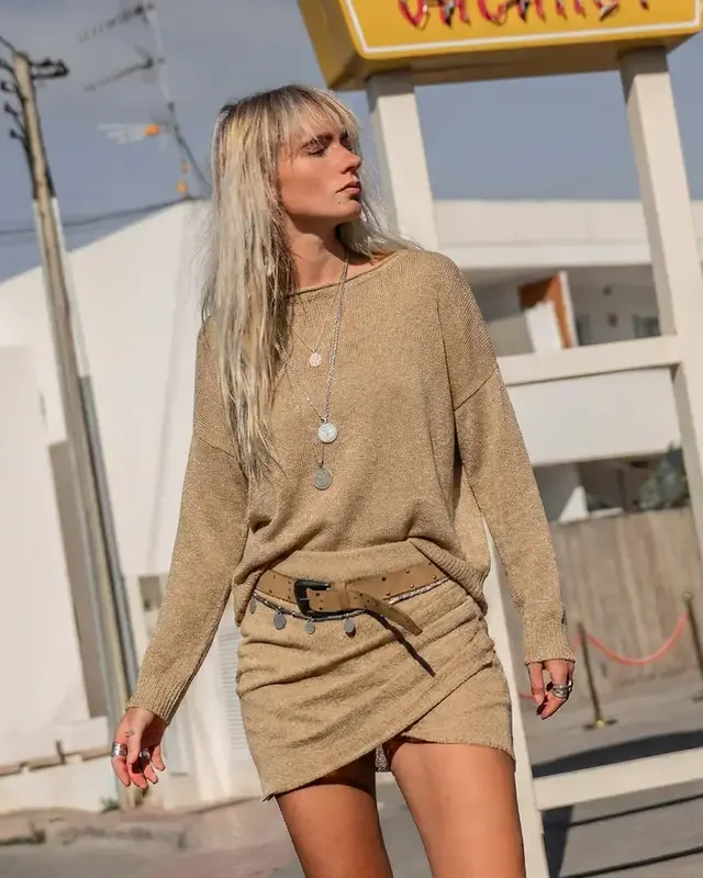 Moost Wanted Milou Knitted Top Brown