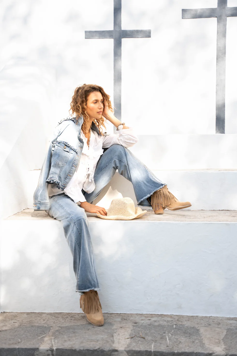 Isla Ibiza Bonita Jeans Jacket Murcia Drogo Blue