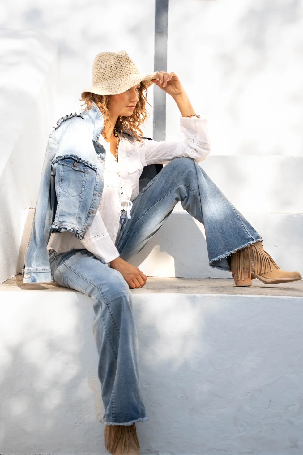 Isla Ibiza Bonita Jeans Jacket Murcia Drogo Blue