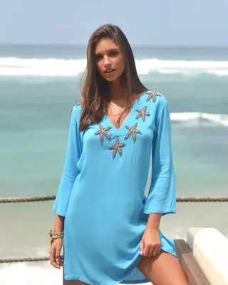 Hot Lava Tuniek Starfish Sky Blue/Bronze