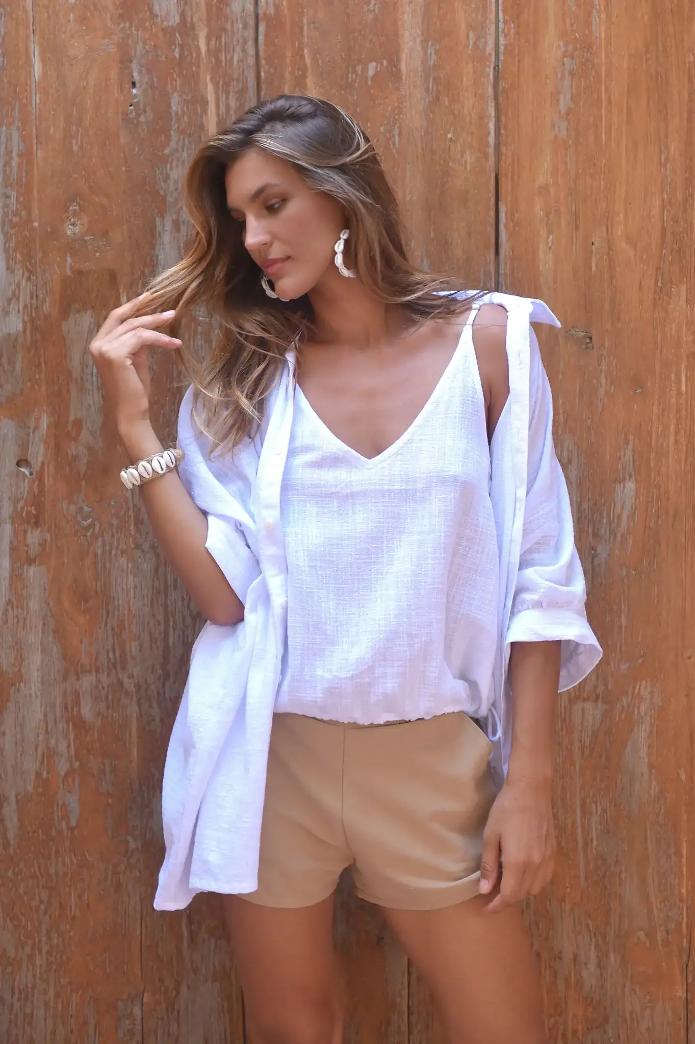 Hot Lava Blouse Blossom White