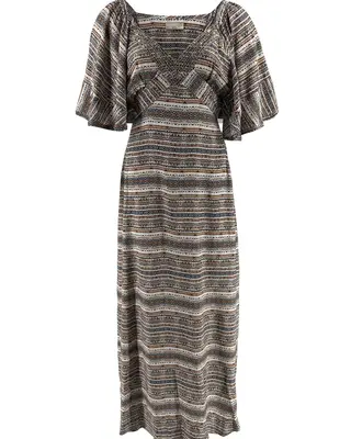 Isla Ibiza Bonita Lange Jurk Frontera Print