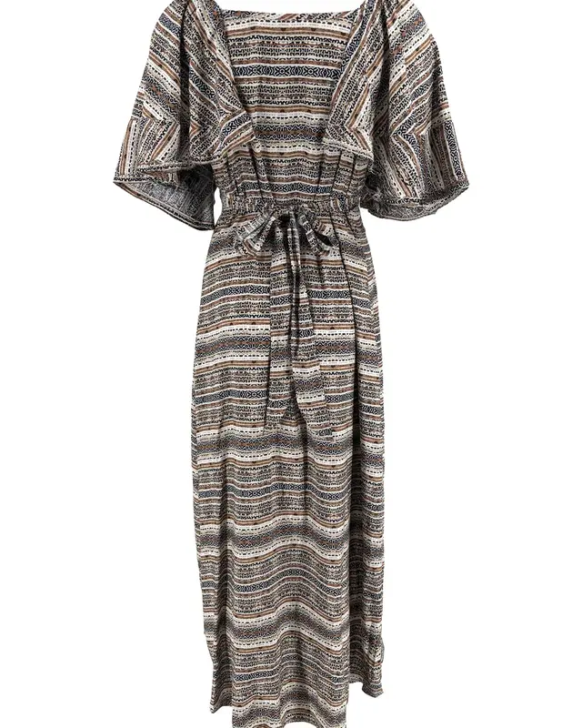 Isla Ibiza Bonita Lange Jurk Frontera Print