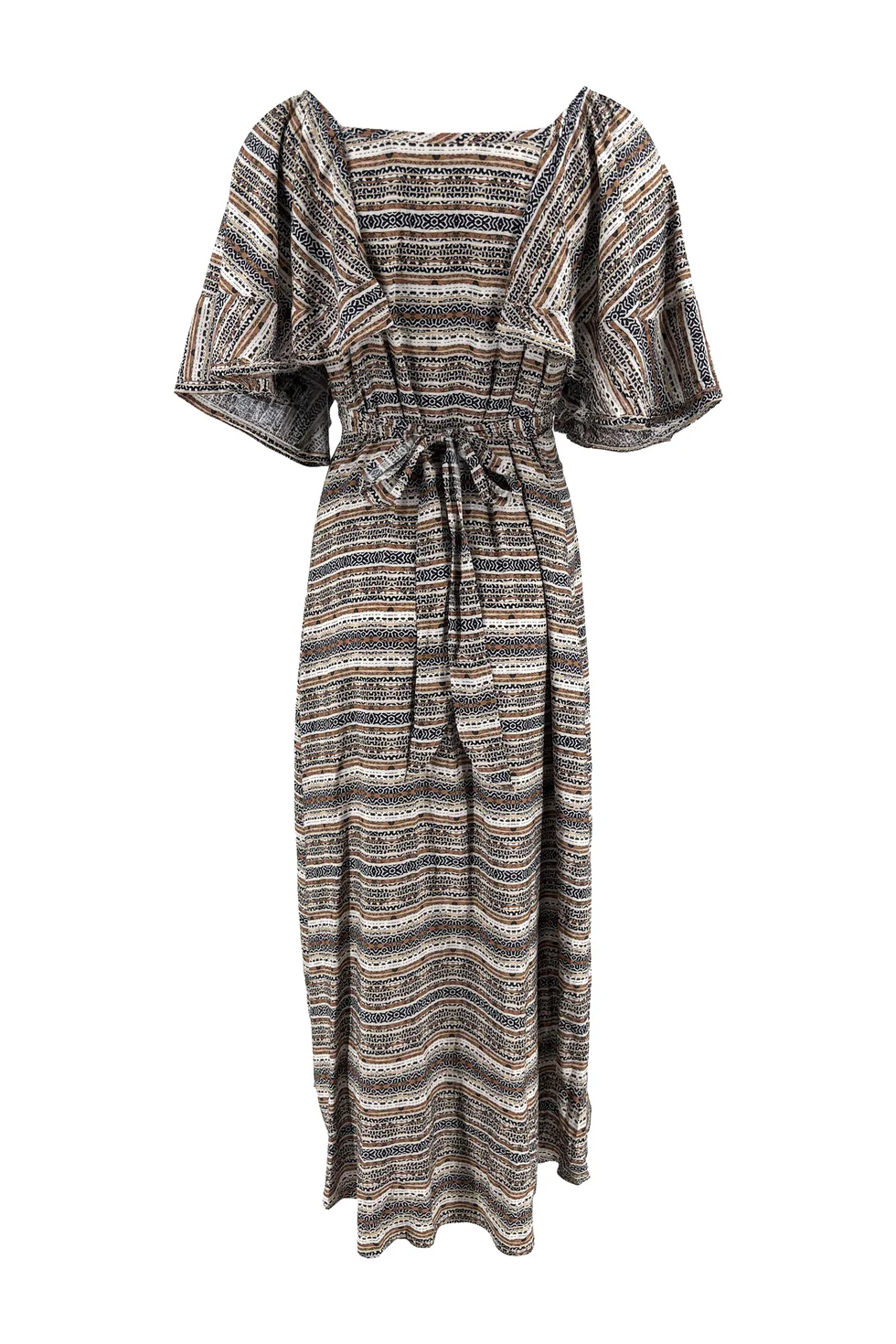 Isla Ibiza Bonita Lange Jurk Frontera Print