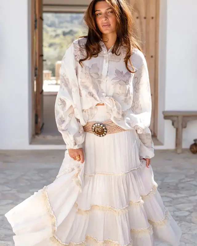 Ibzmode Blouse Aurea Coralia Ivory