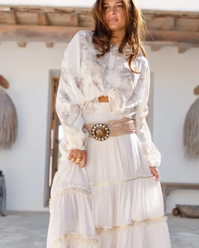 Ibzmode Blouse Aurea Coralia Ivory