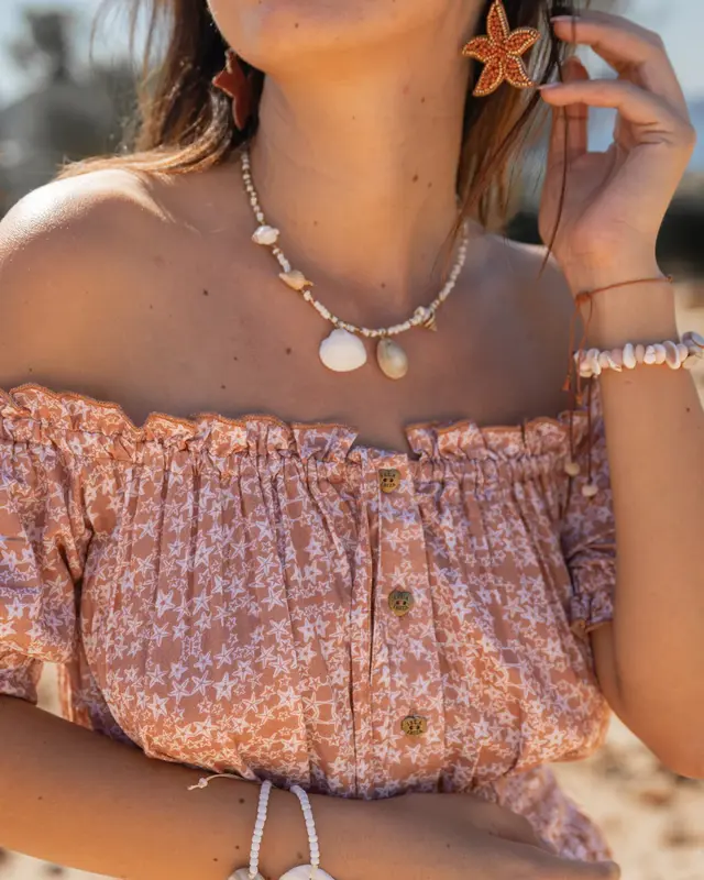 Isla Ibiza Bonita Lange Sun Jurk Estrella Print