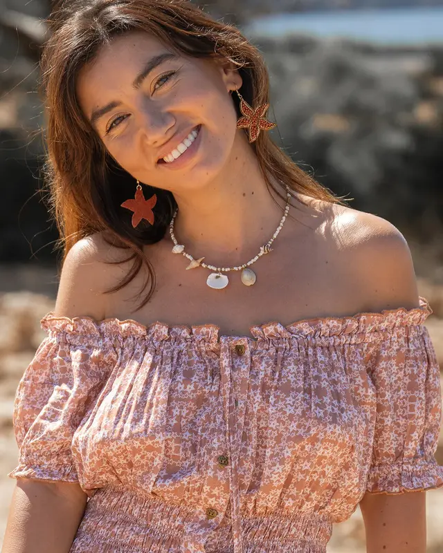 Isla Ibiza Bonita Lange Sun Jurk Estrella Print