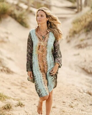 Tarifa Soul Asymmetrisch Tuniek Mikonos Army/Mint/Camel