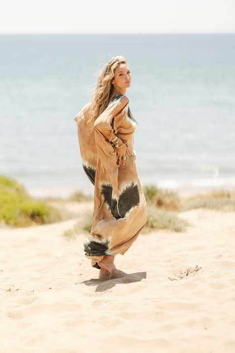 Tarifa Soul Lange Kaftan Aruba Camel/Army