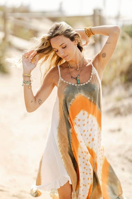 Tarifa Soul Lange Jurk Bora Bora Army