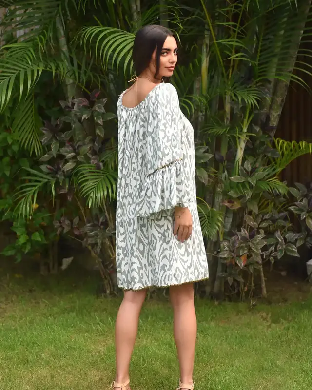 Hot Lava Jurk Hippie Metal Ethnic Sage