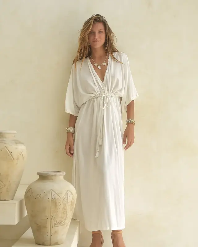 Hot Lava Jurk Cate Babiche Ivory