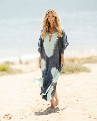 Tarifa Soul Maxi Tuniek Shells Aruba Grey/Mint