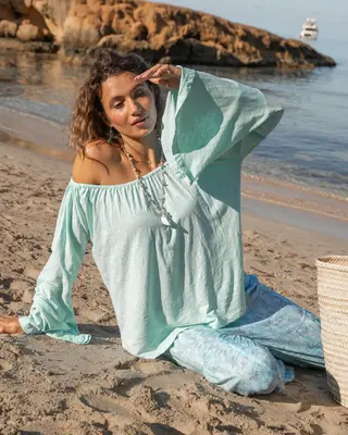 Isla Ibiza Bonita Flair T-Shirt Ronda Turquoise