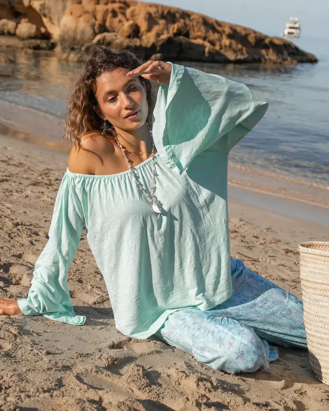 Isla Ibiza Bonita Flair T-Shirt Ronda Turquoise