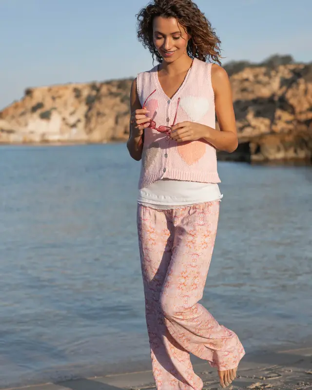Isla Ibiza Bonita Baggy Pants Dorada Print