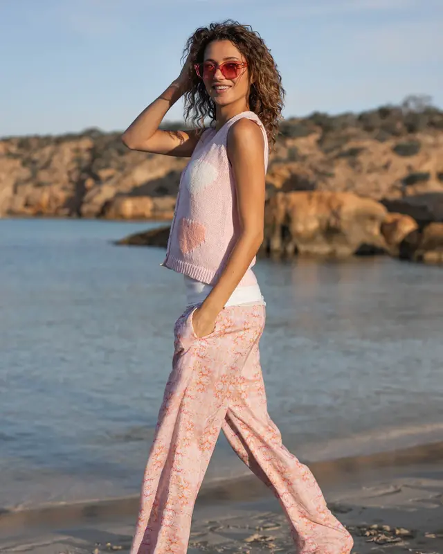 Isla Ibiza Bonita Baggy Pants Dorada Print