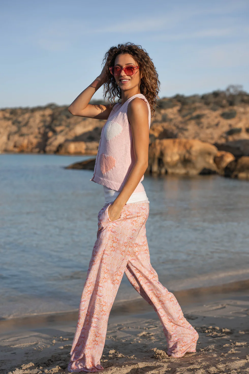 Isla Ibiza Bonita Baggy Pants Dorada Print