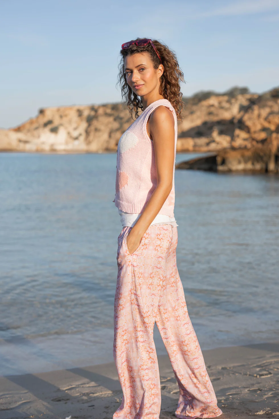 Isla Ibiza Bonita Baggy Pants Dorada Print