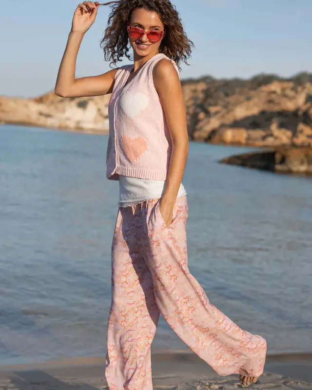 Isla Ibiza Bonita Baggy Pants Dorada Print