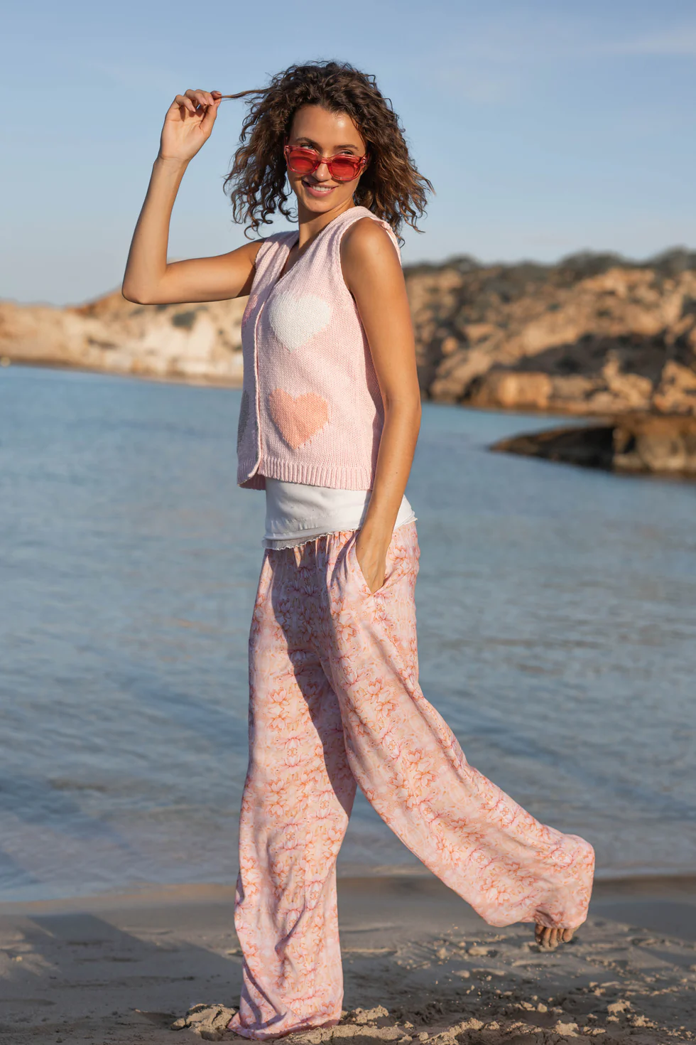 Isla Ibiza Bonita Baggy Pants Dorada Print