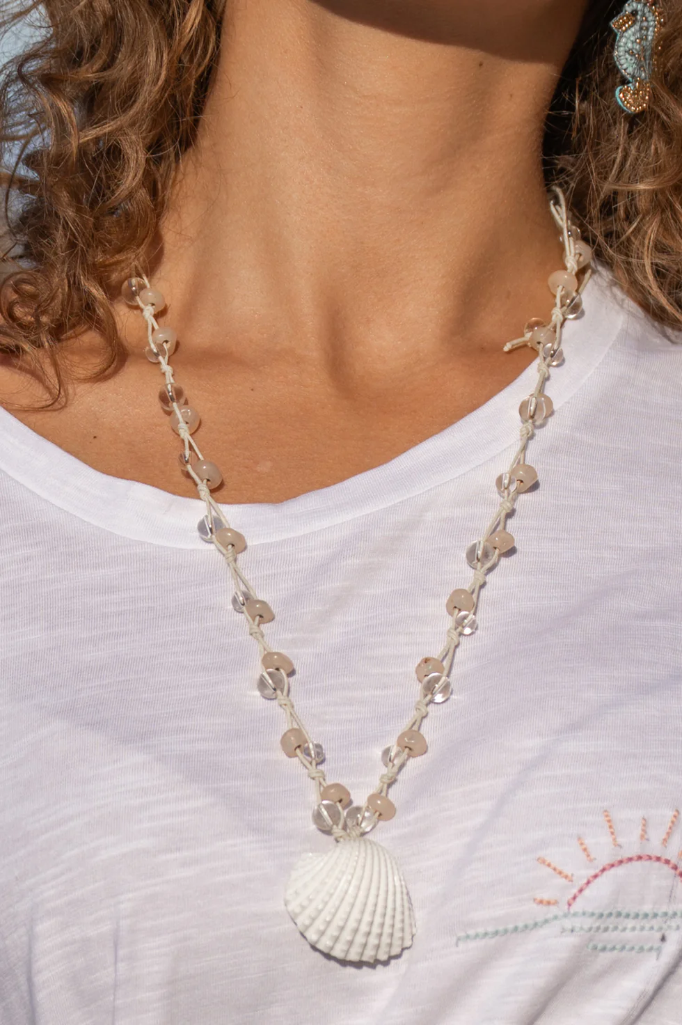 Isla Ibiza Bonita Baggy T-Shirt Hugo White