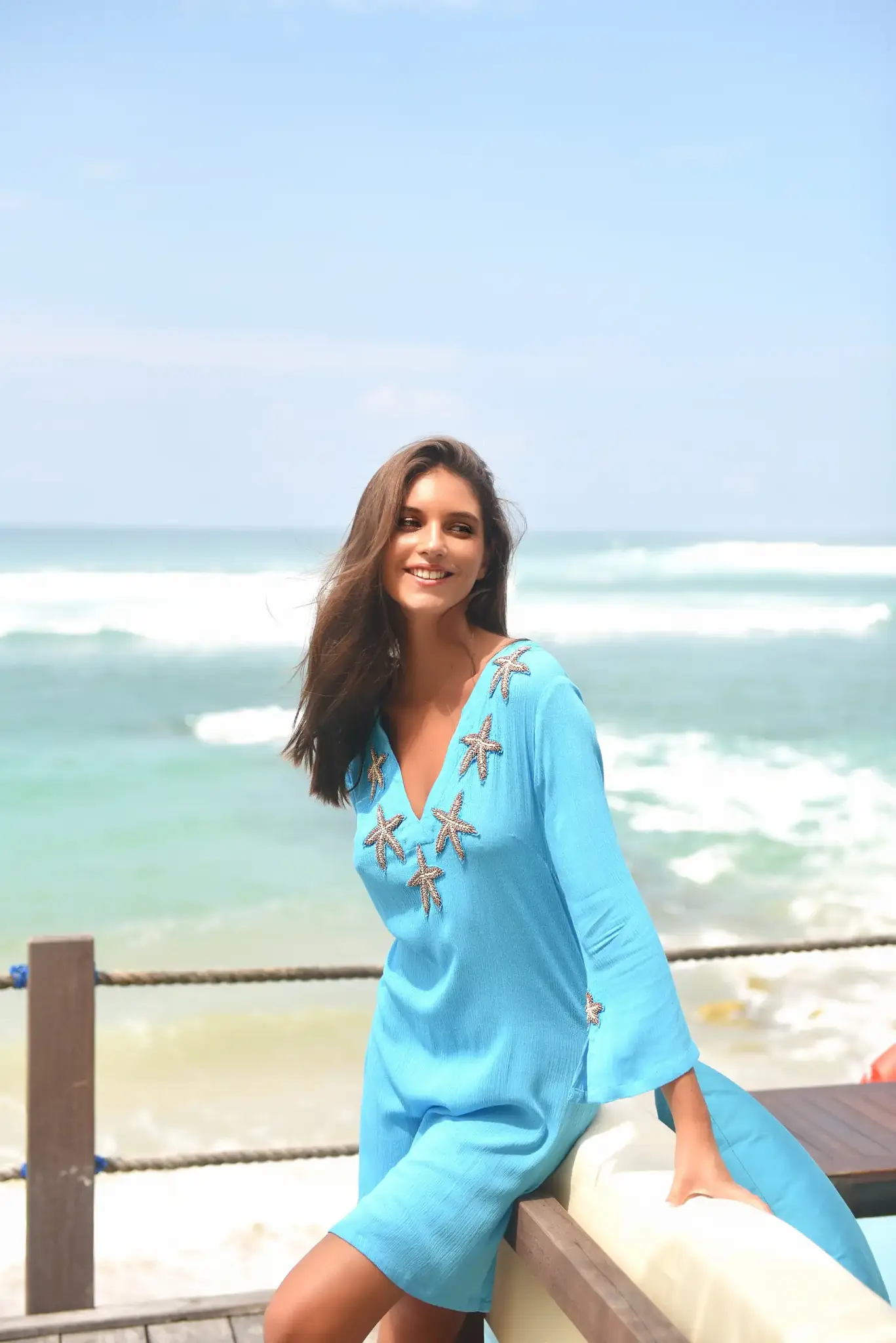 Hot Lava Tuniek Starfish Sky Blue/Bronze