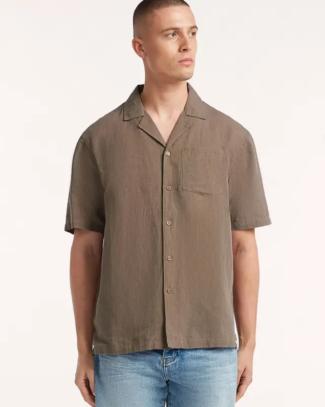 Circle of Trust Alec Shirt SS Chesnut Brown