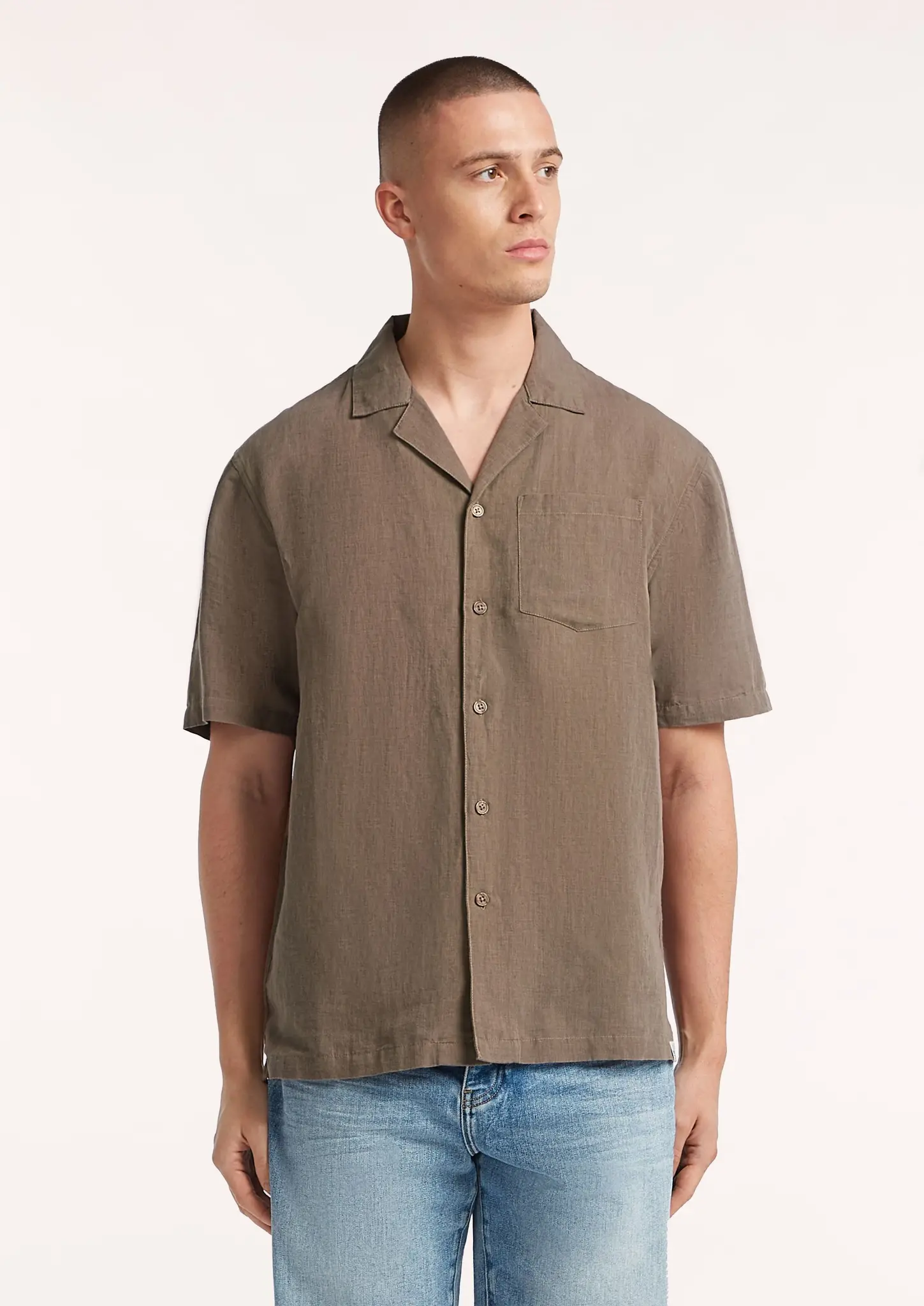 Circle of Trust Alec Shirt SS Chesnut Brown