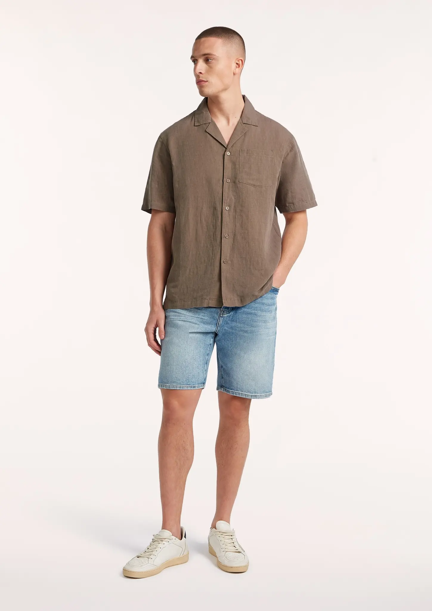 Circle of Trust Alec Shirt SS Chesnut Brown