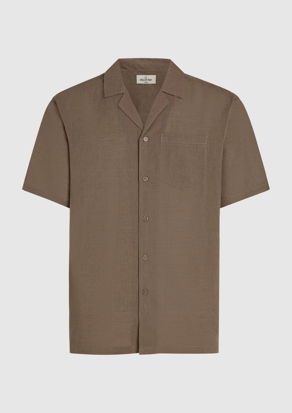 Circle of Trust Alec Shirt SS Chesnut Brown