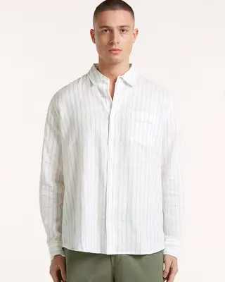 Circle of Trust Ezra Shirt SS Shell White