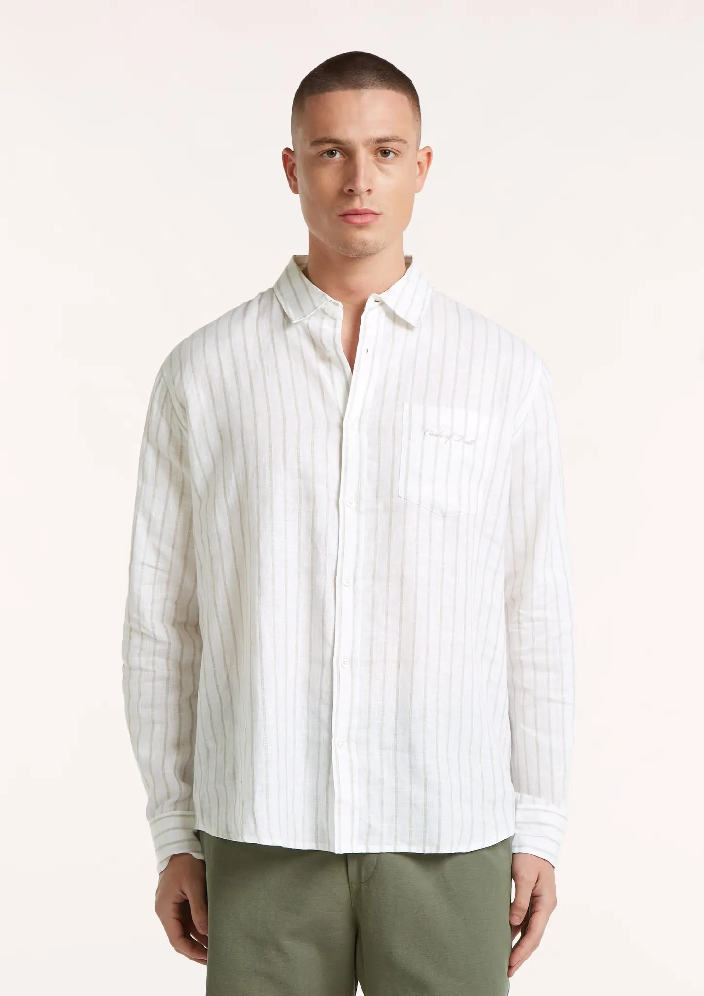 Circle of Trust Ezra Shirt SS Shell White
