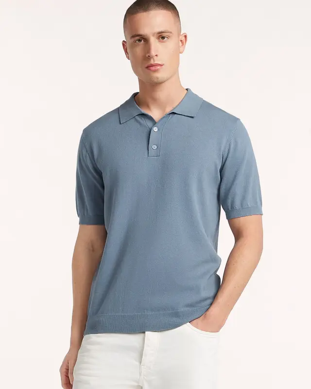 Circle of Trust Aiden Polo Metal Blue