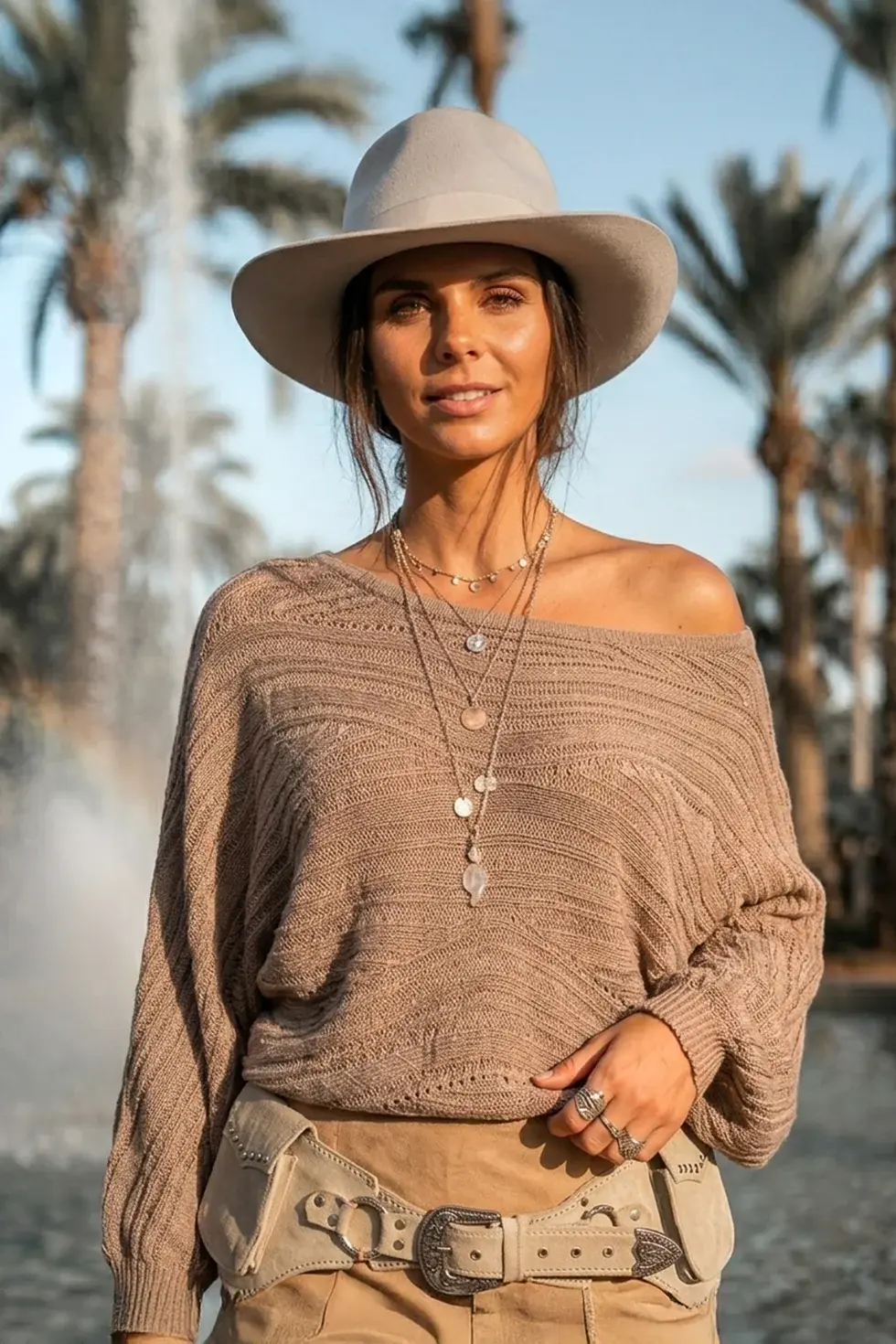 Moost Wanted Rumi Batwing Top Sand