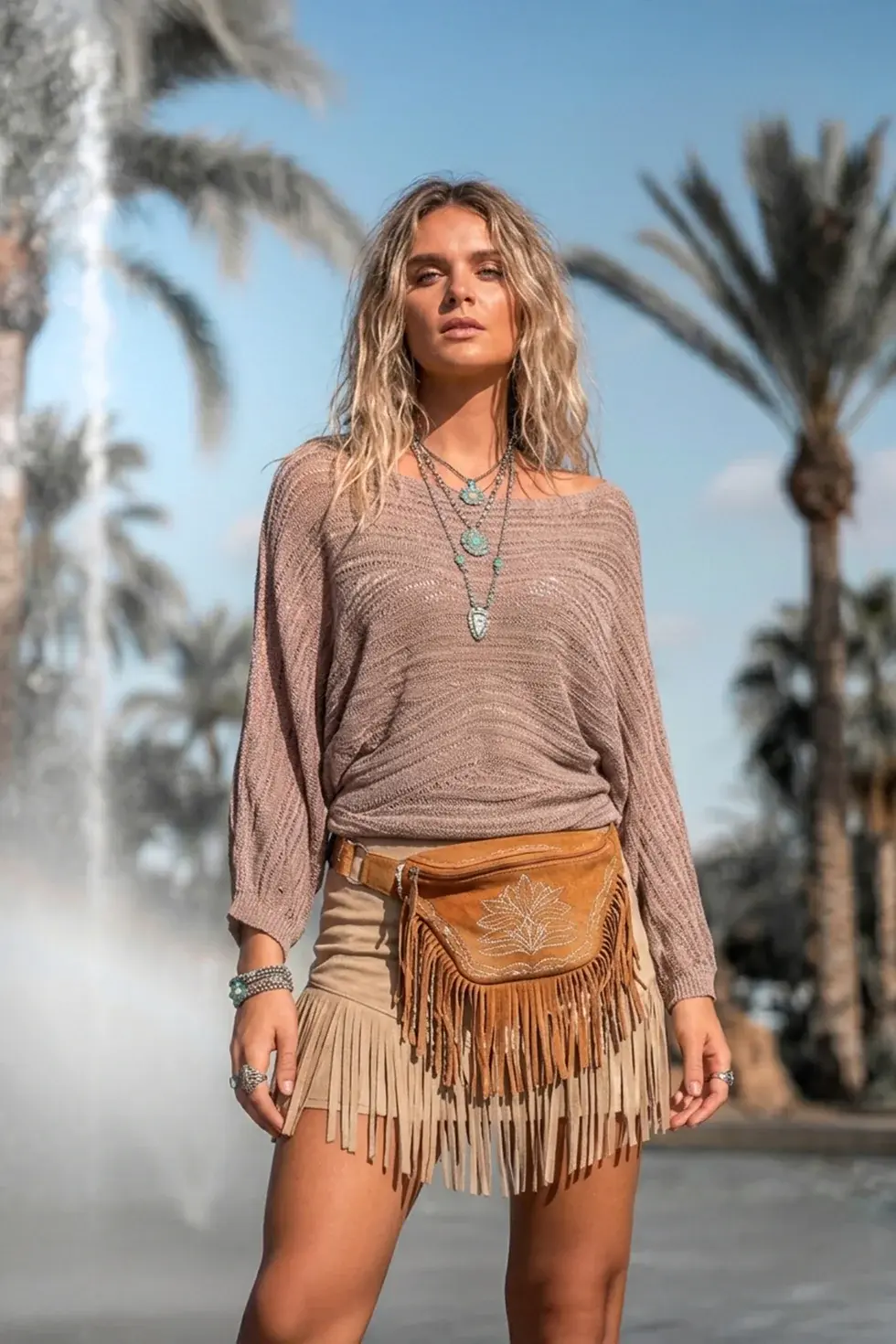 Moost Wanted Rumi Batwing Top Sand