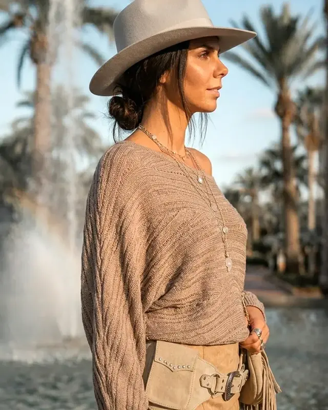 Moost Wanted Rumi Batwing Top Sand