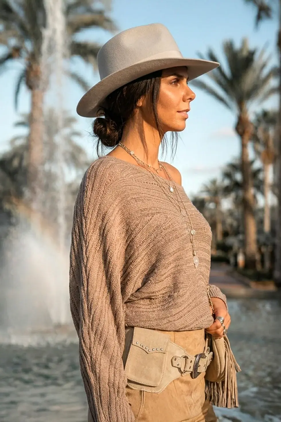 Moost Wanted Rumi Batwing Top Sand