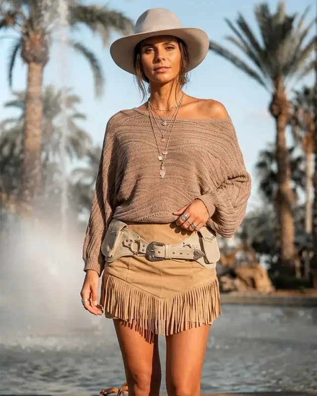 Moost Wanted Rumi Batwing Top Sand