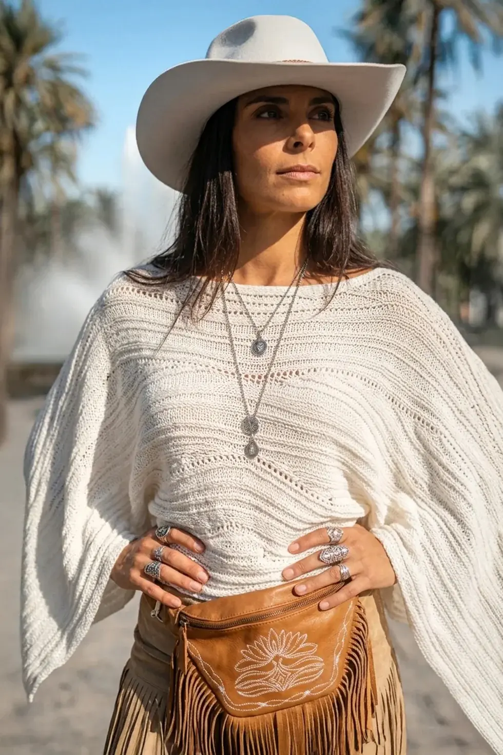 Moost Wanted Rumi Batwing Top Beige