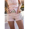 Yasmin Denim Short Dusty Pink