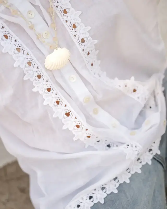 Isla Ibiza Bonita Blouse Luna White