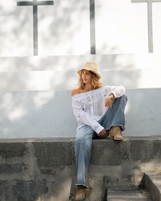 Isla Ibiza Bonita Blouse Luna White