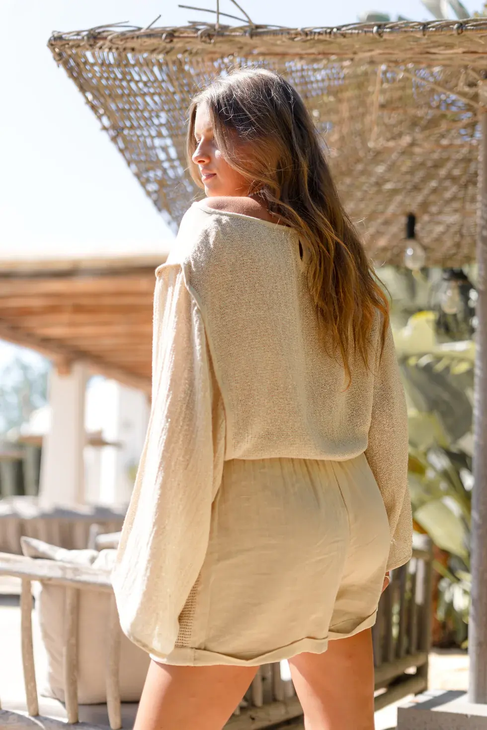 Ibzmode Short Cami Dio Beige