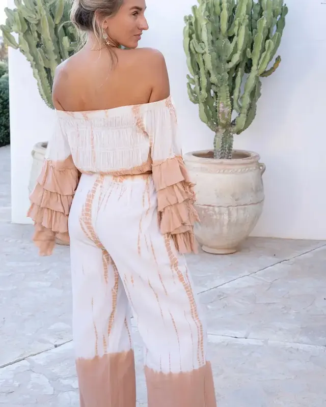 Ibzmode Pantalon Esma Navira Powder Tie Dye