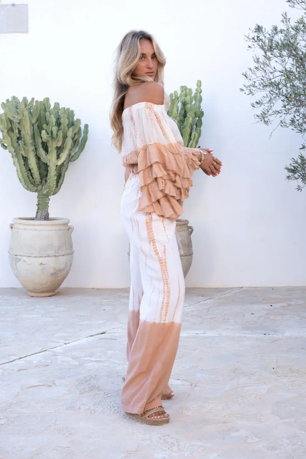 Ibzmode Pantalon Esma Navira Powder Tie Dye